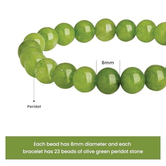 Natural Gemstone Beaded Bracelet Adjustable Size Elegant Minimal Chic Healing - Picture 3 of 8